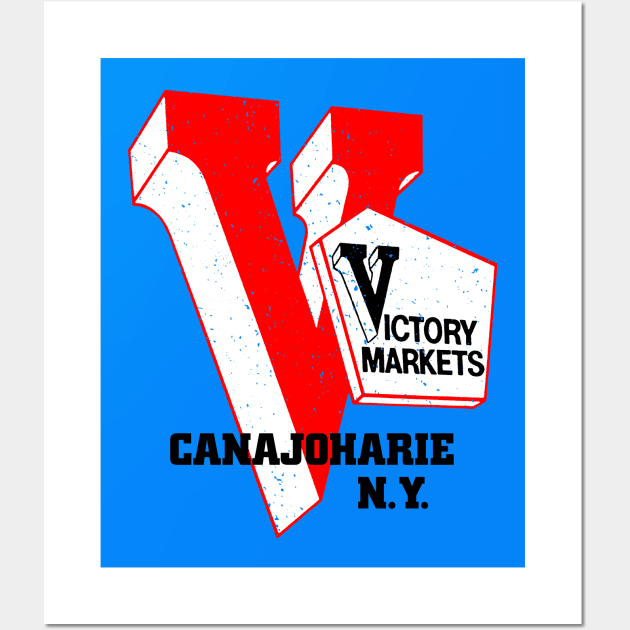 Victory Market Former Canajoharie NY Grocery Store Logo Wall Art by MatchbookGraphics